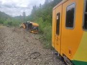 ​ČD začnou ve čtvrtek u Klínce odstraňovat vozy po vykolejené vlakové soupravě